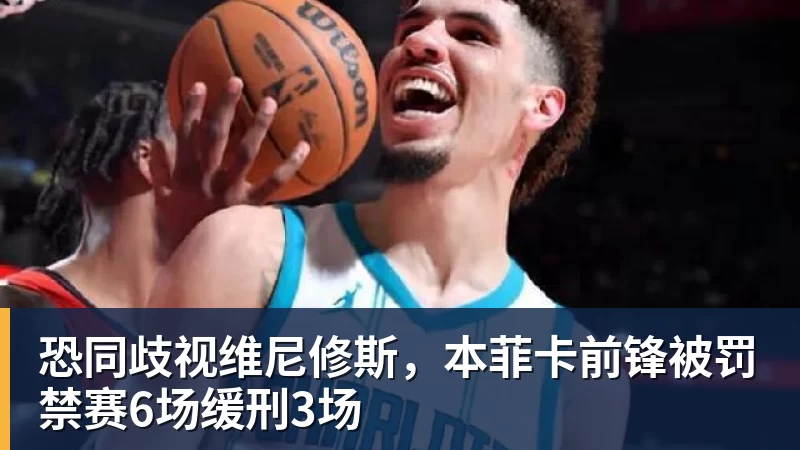 恐同歧视维尼修斯,本菲卡前锋被罚禁赛6场缓刑3场