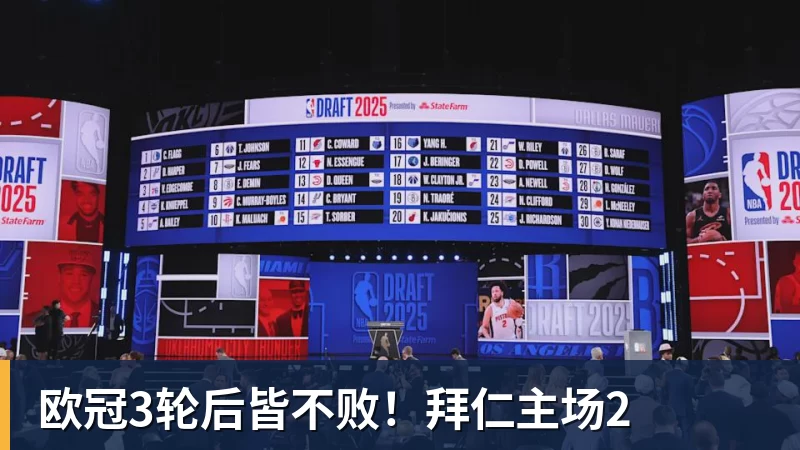 欧冠3轮后皆不败!拜仁主场2