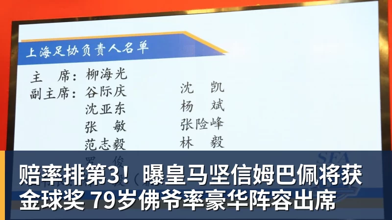 赔率排第3!曝皇马坚信姆巴佩将获金球奖 79岁佛爷率豪华阵容出席